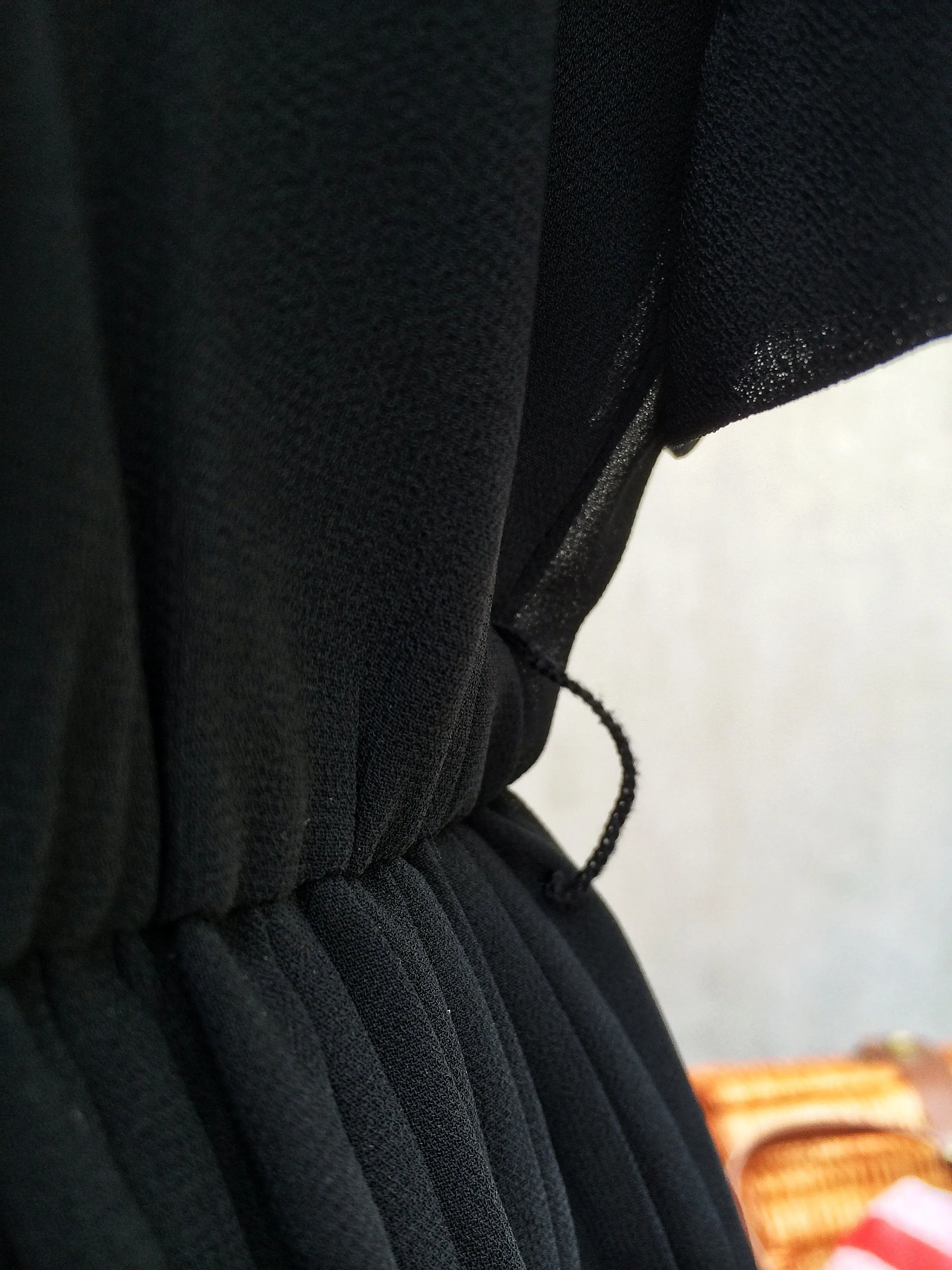 Mysterious Night | Deep black Rare Vintage Takashimaya Japanese dress