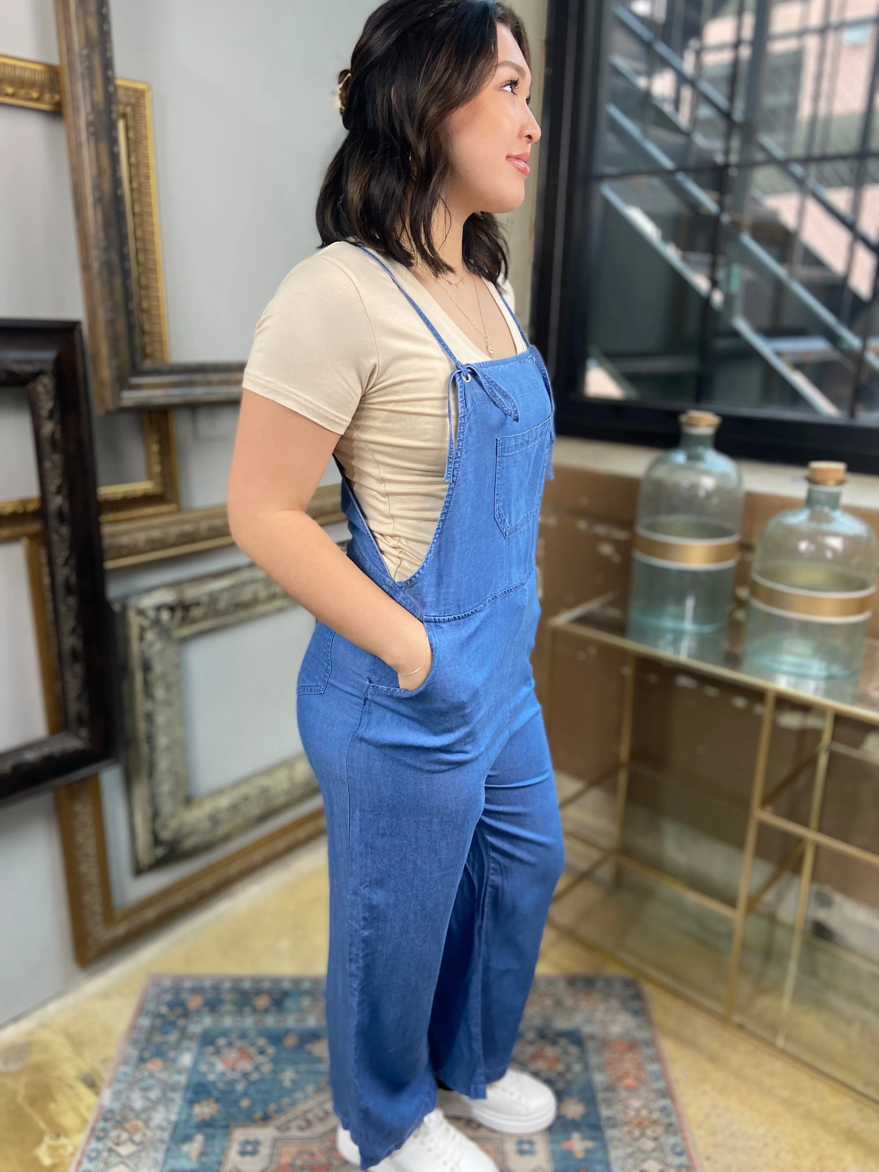 Nicki Blue Lyocell Jumpsuit