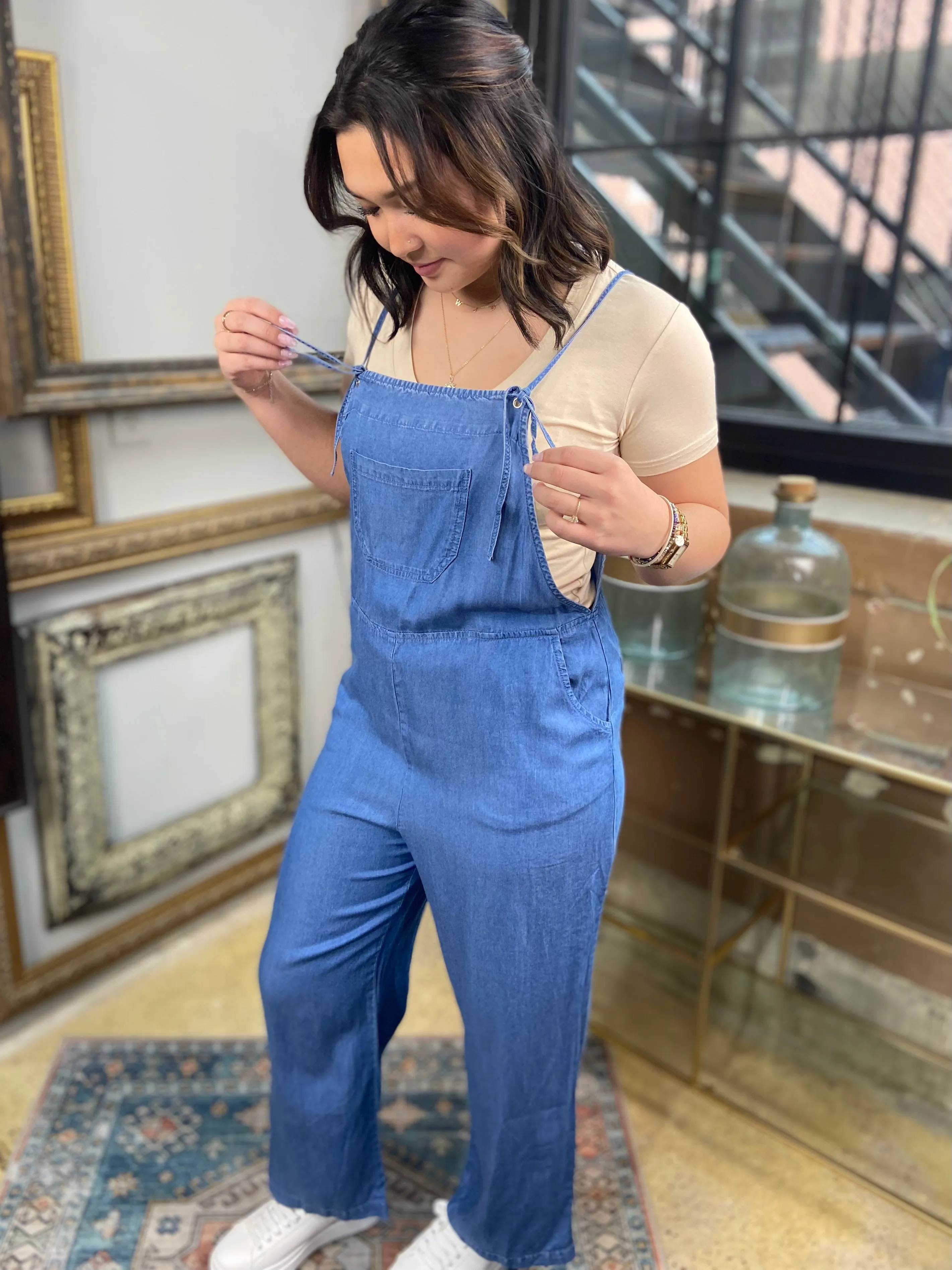 Nicki Blue Lyocell Jumpsuit