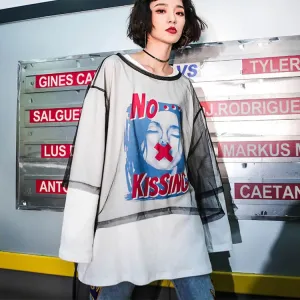 No Kissing Long Sleeve T-Shirts
