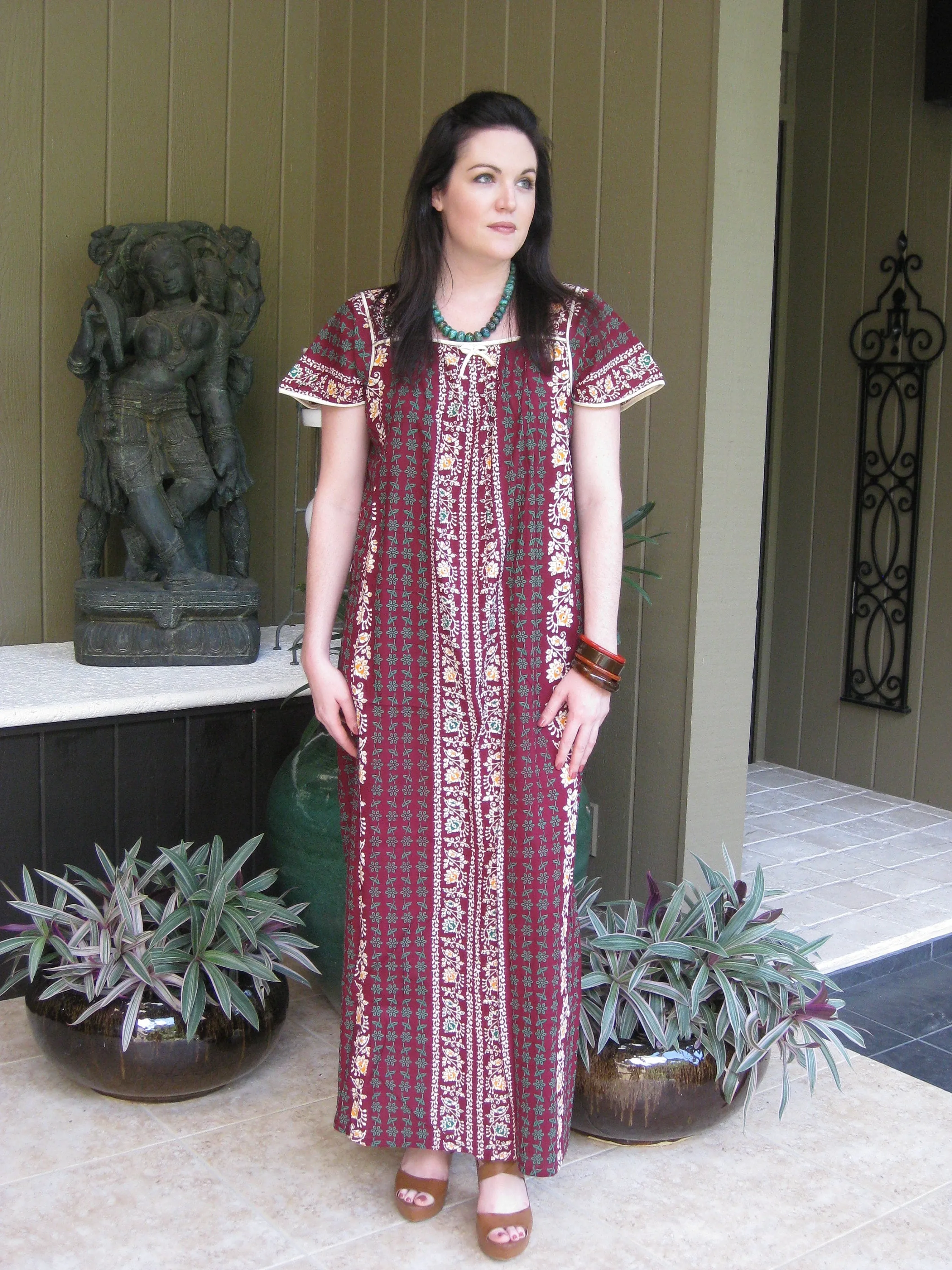 ohemian Caftan Dresses, Kaftan Maxi Dress, Soft Yellow Lounge Resort Wear,  M