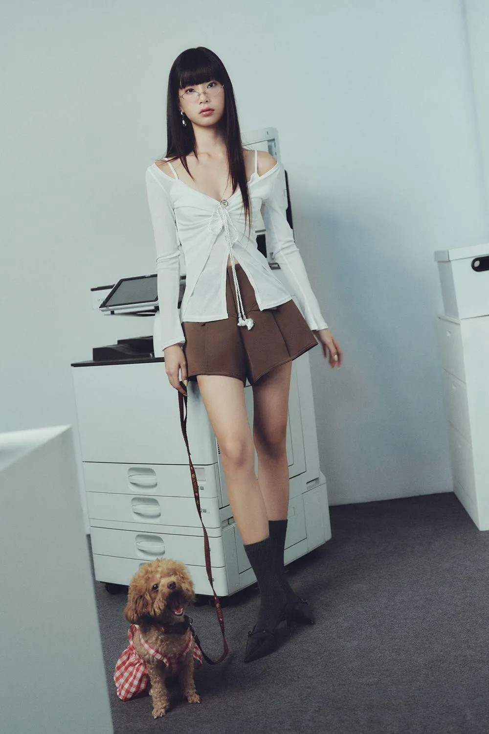 Orizuru Crepe Shorts