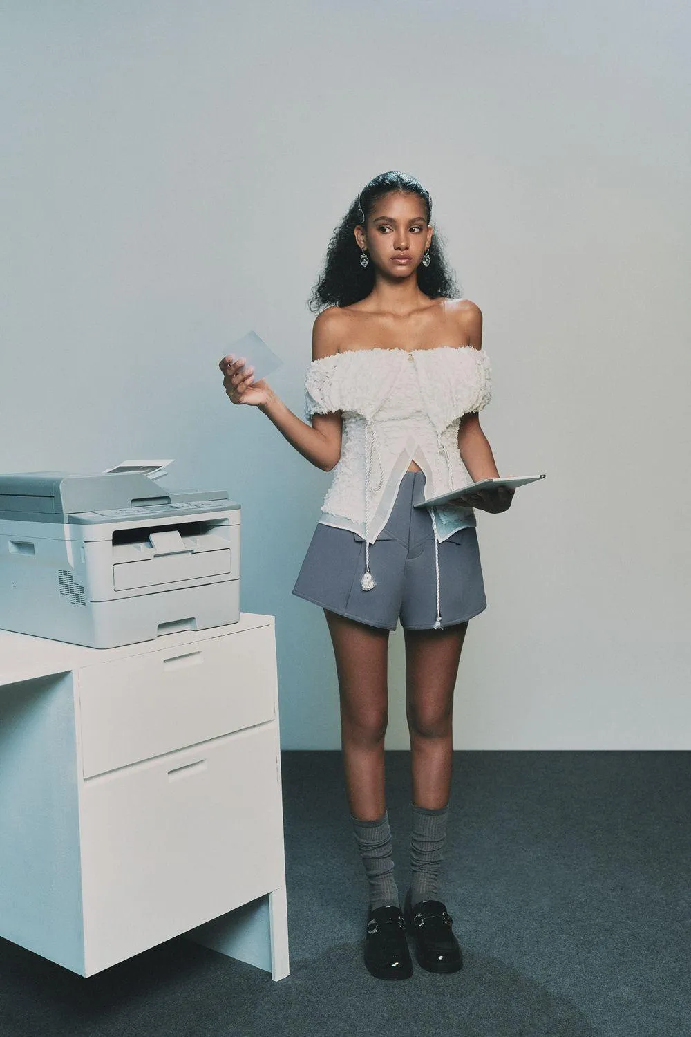 Orizuru Crepe Shorts