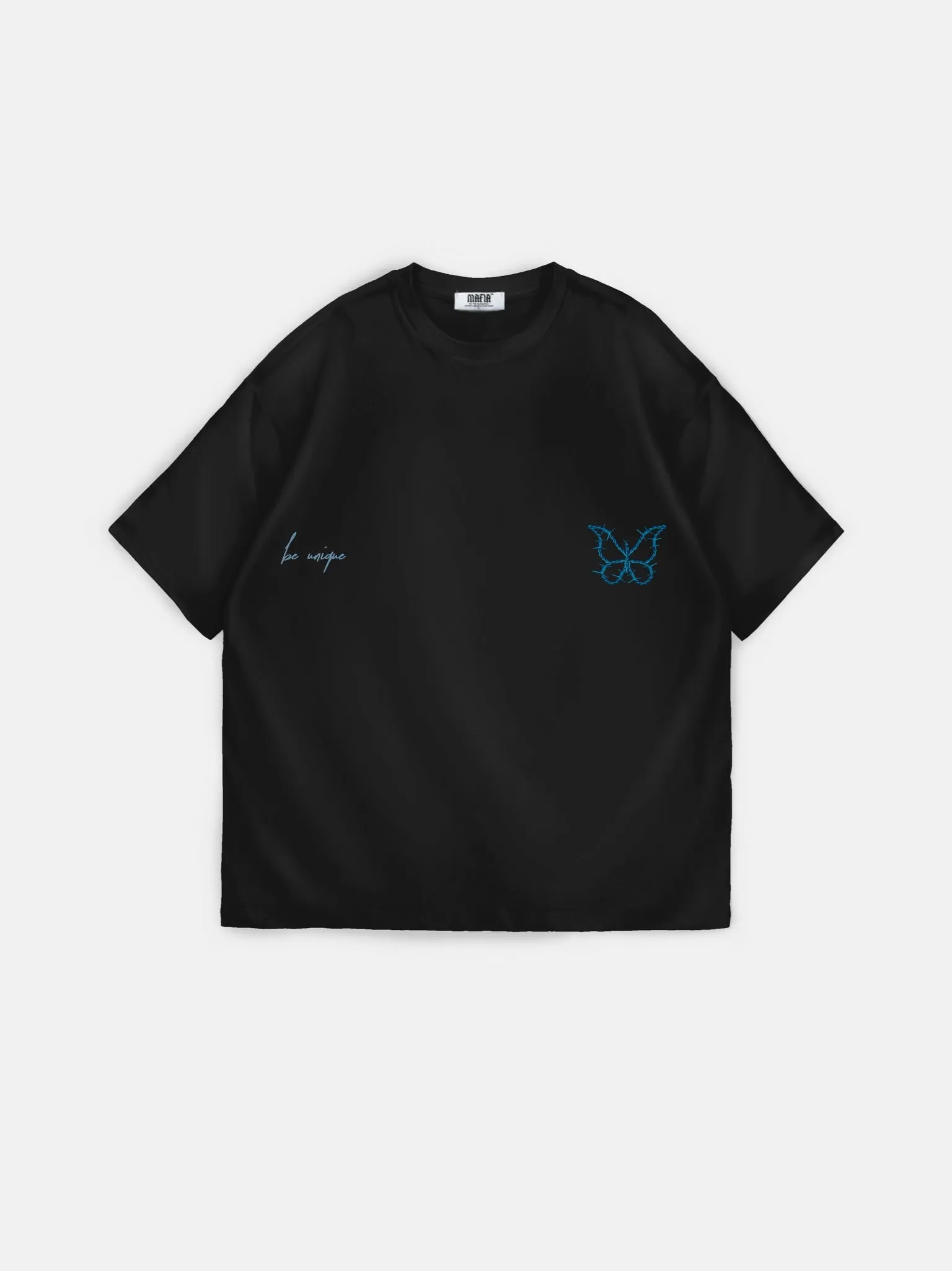 Oversize Be Unique T-Shirt - Black
