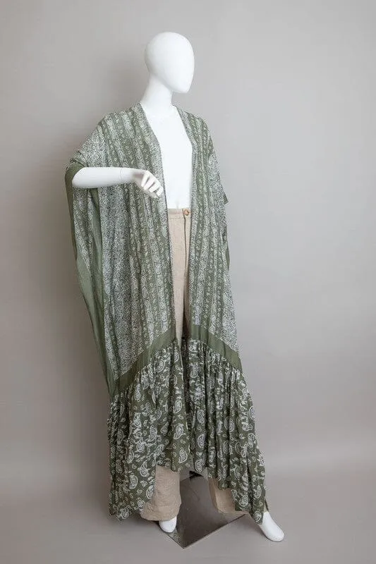 Paisley Tapestry Free Flow Kimono
