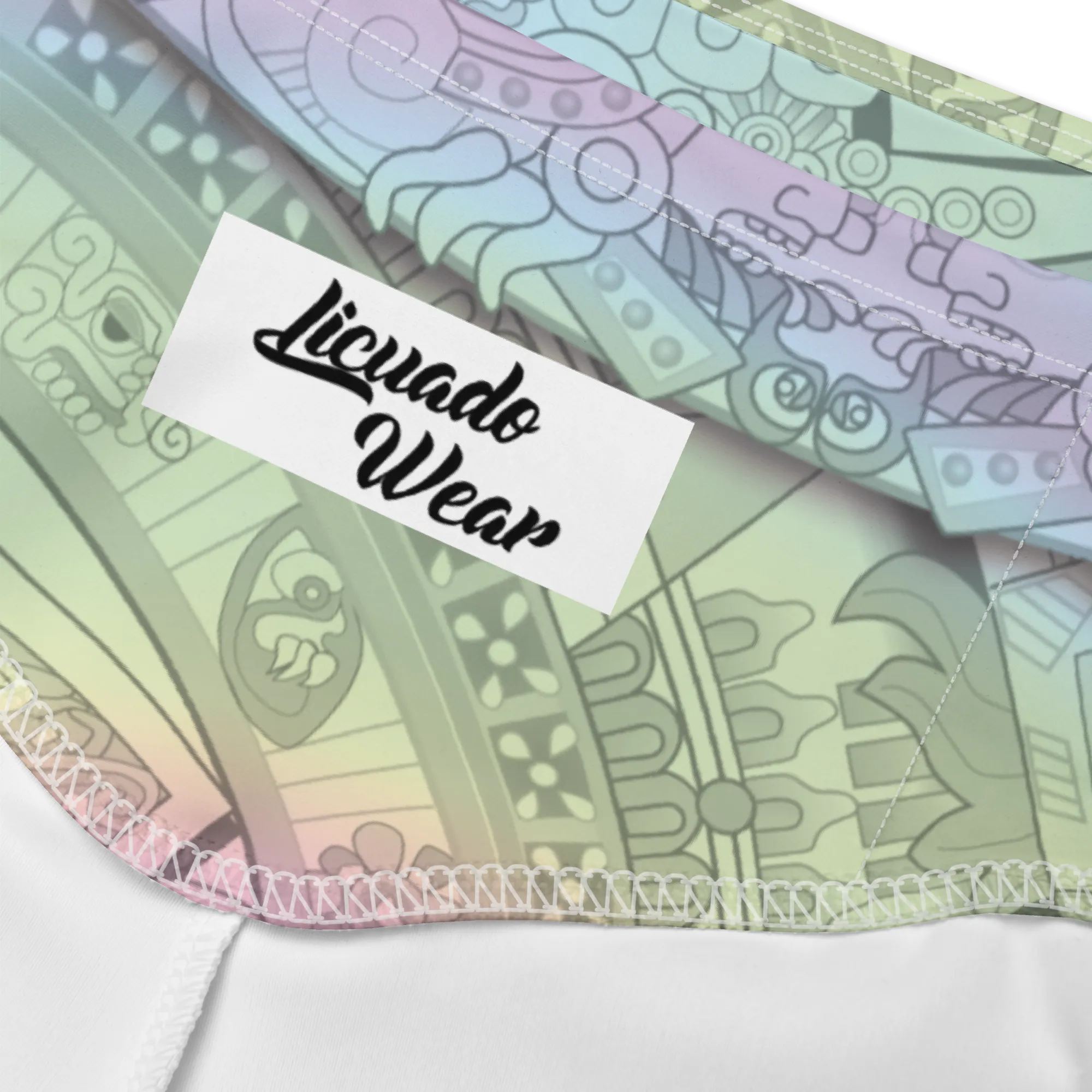 Pastel Aztec Calendar - Bike Shorts