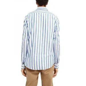 Patterned Relaxed-Fit Cotton Shirt (Stripe)