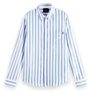 Patterned Relaxed-Fit Cotton Shirt (Stripe)