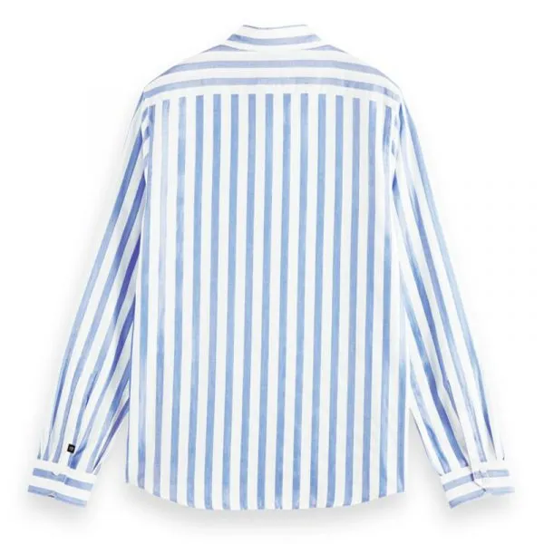 Patterned Relaxed-Fit Cotton Shirt (Stripe)