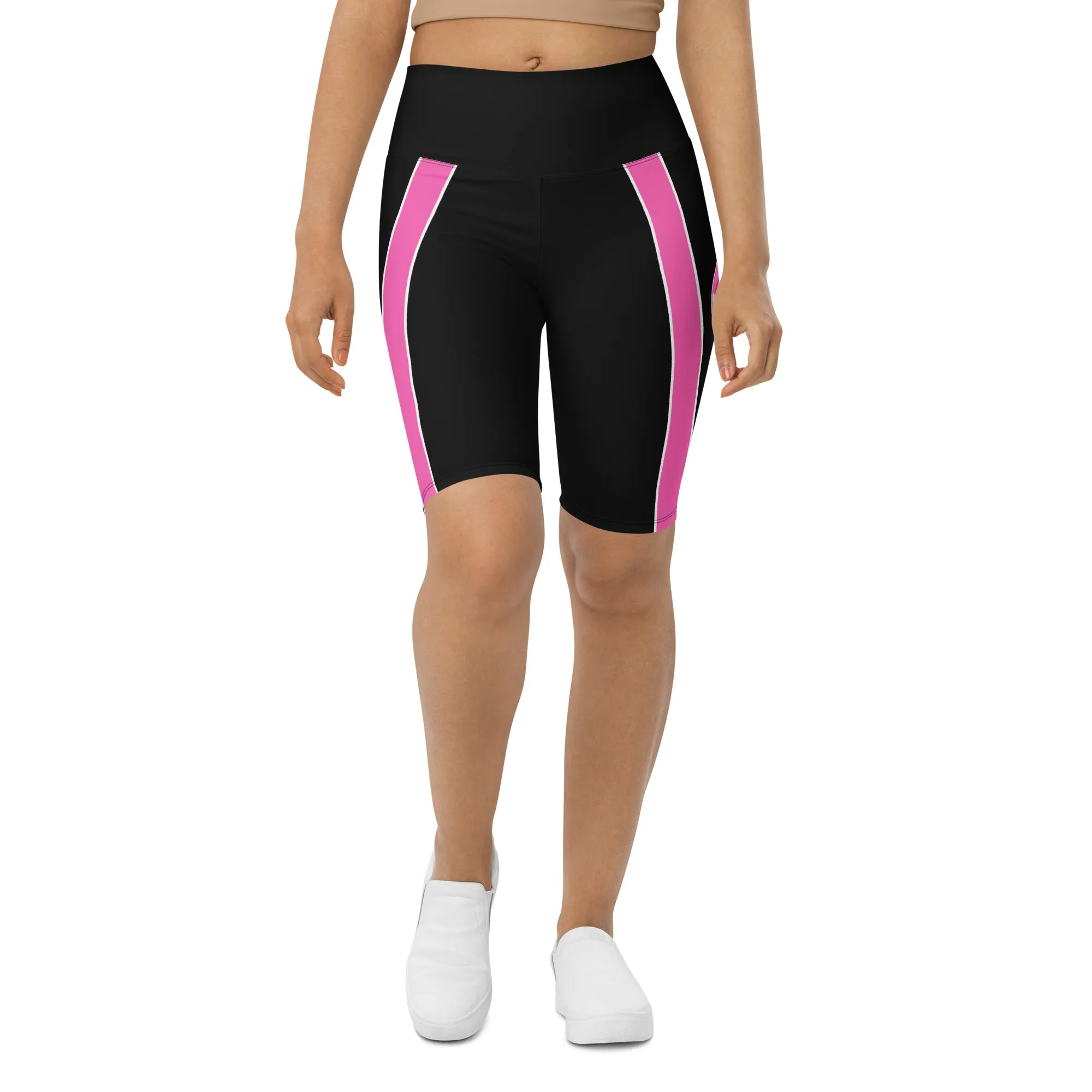 Pink Football Biker Shorts