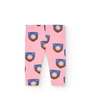 Pink Shield Penguin Leggings