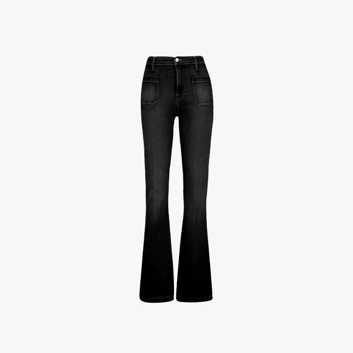 Pocket High Waisted Flare Jeans