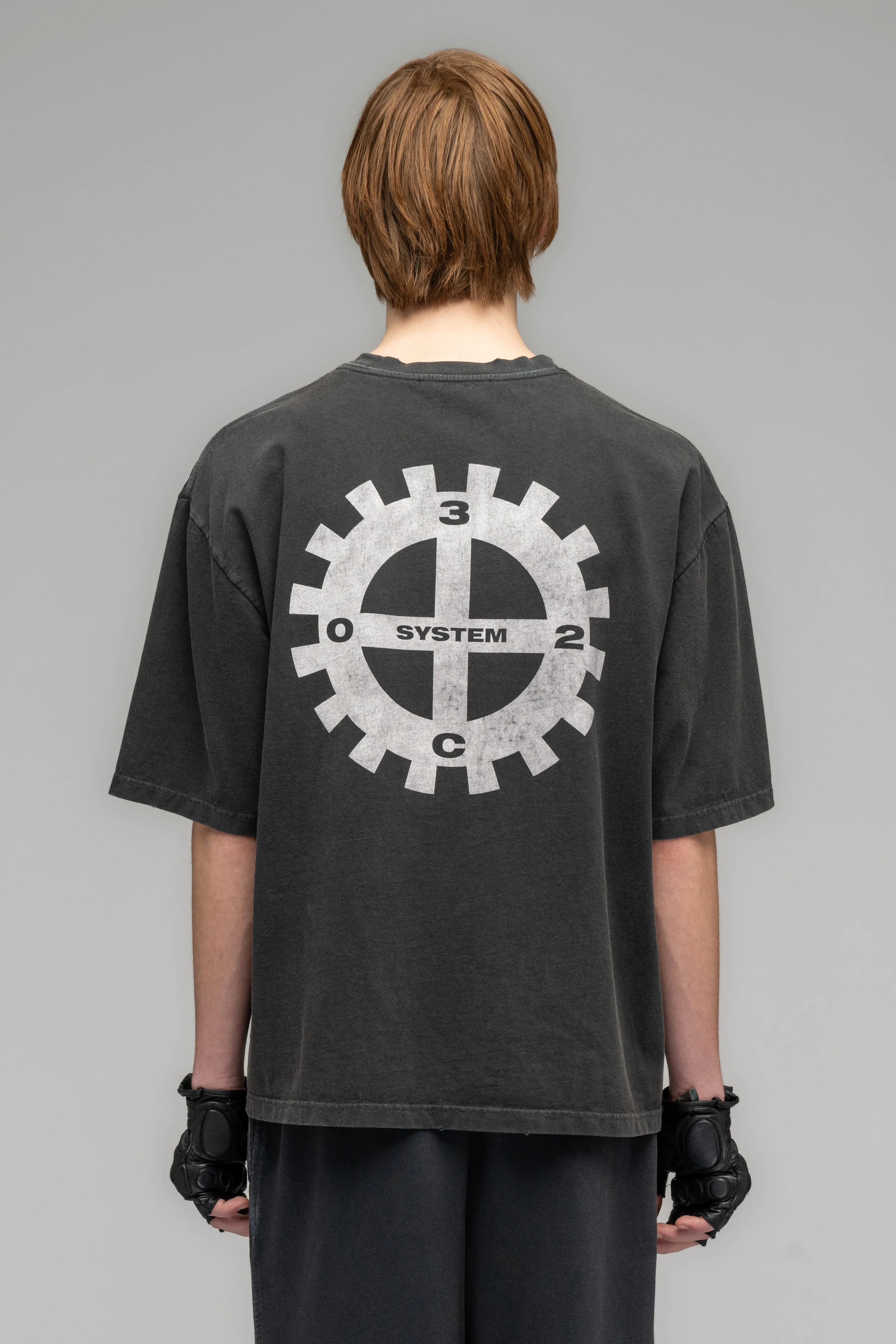 "MACHINERY" OVERSIZED BOX-CUT T-SHIRT