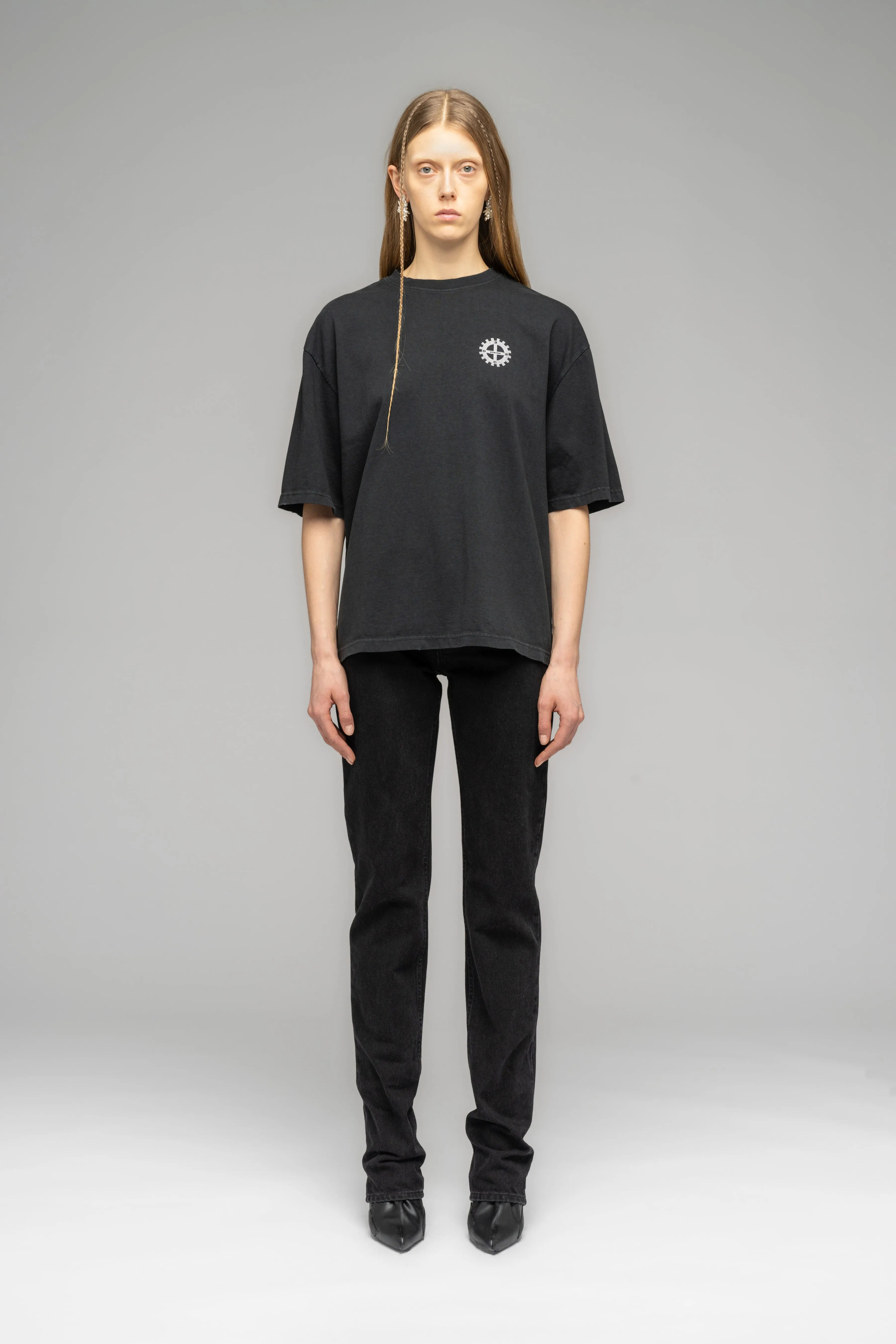 "MACHINERY" OVERSIZED BOX-CUT T-SHIRT