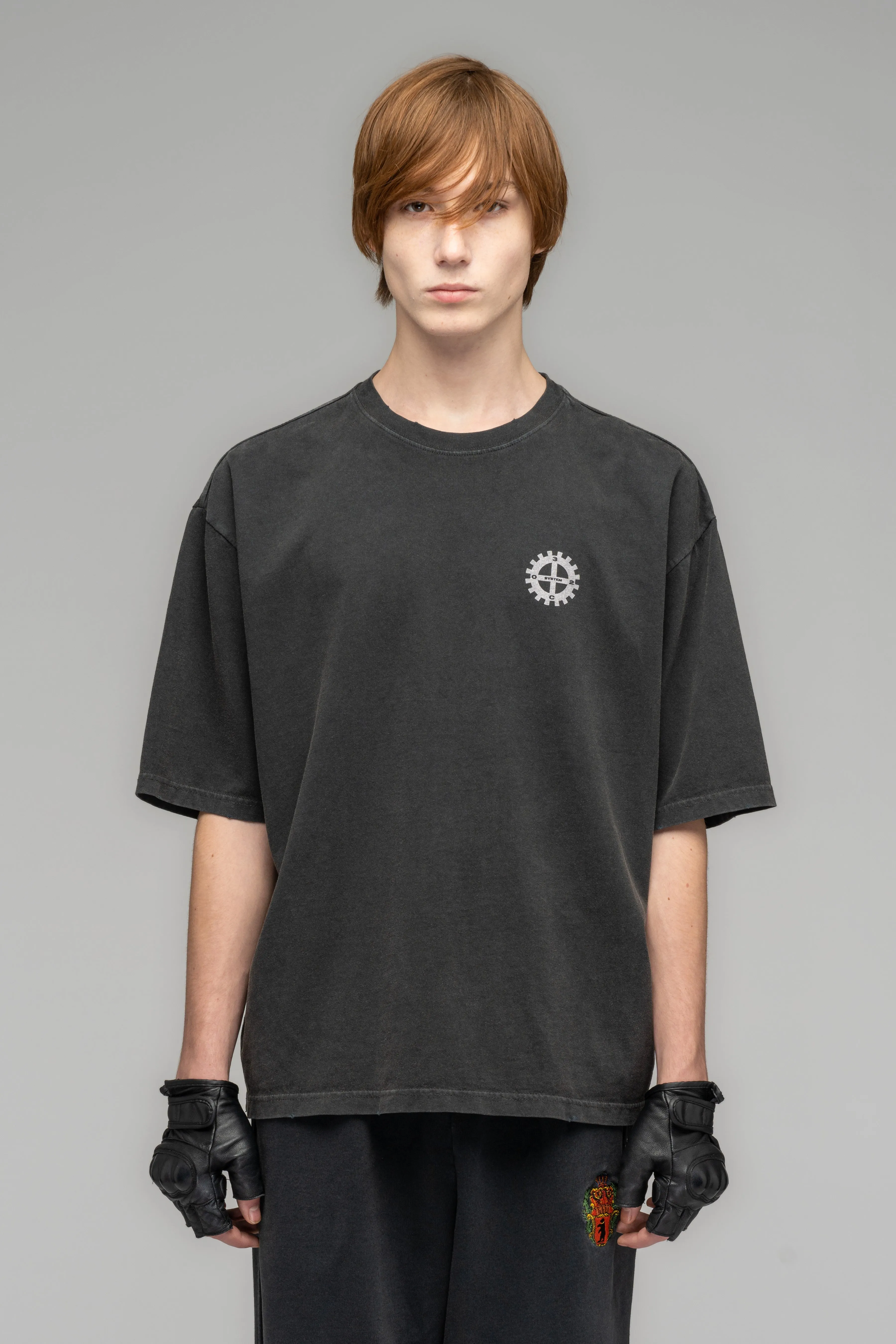 "MACHINERY" OVERSIZED BOX-CUT T-SHIRT