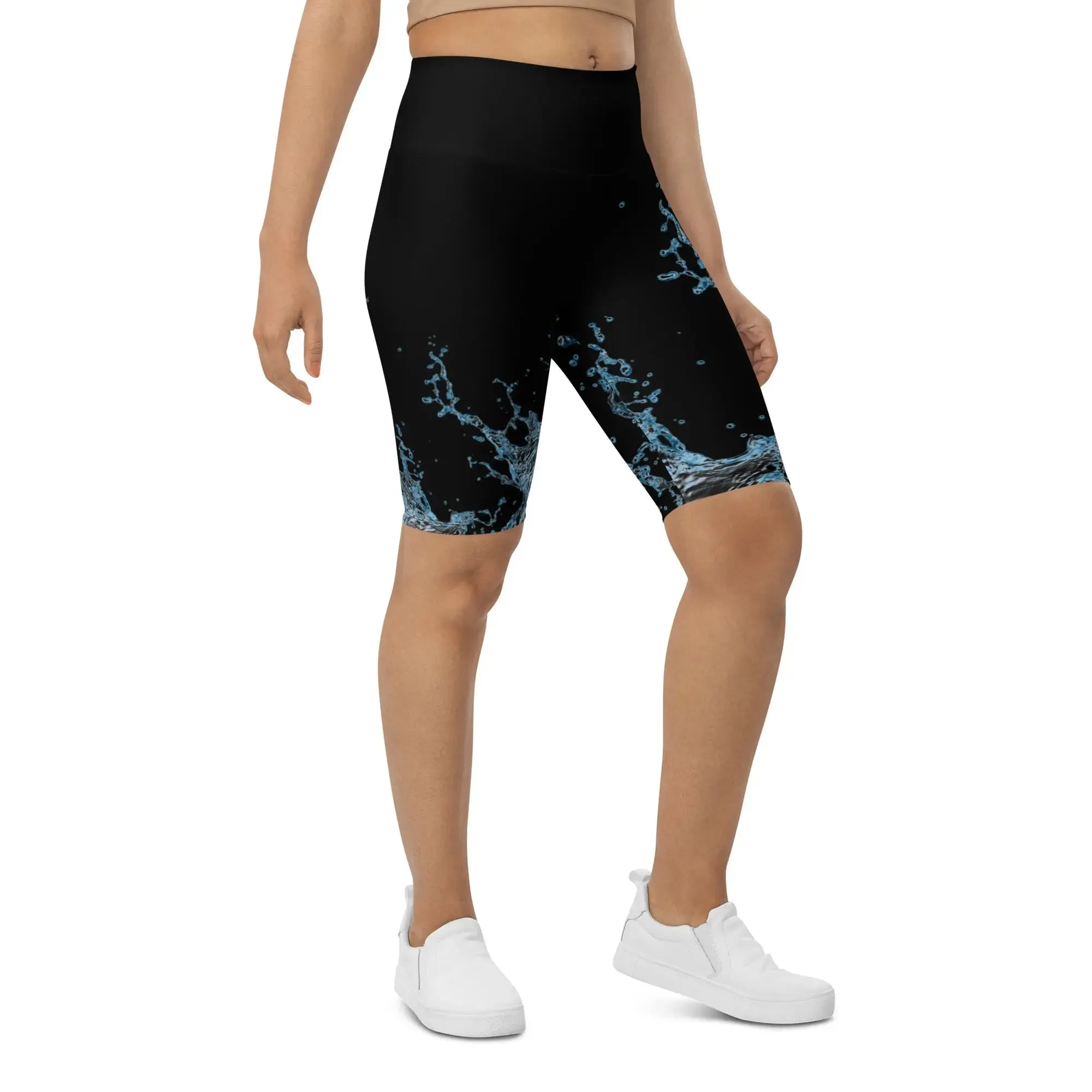 "Splash" Collection - Long Yoga Shorts