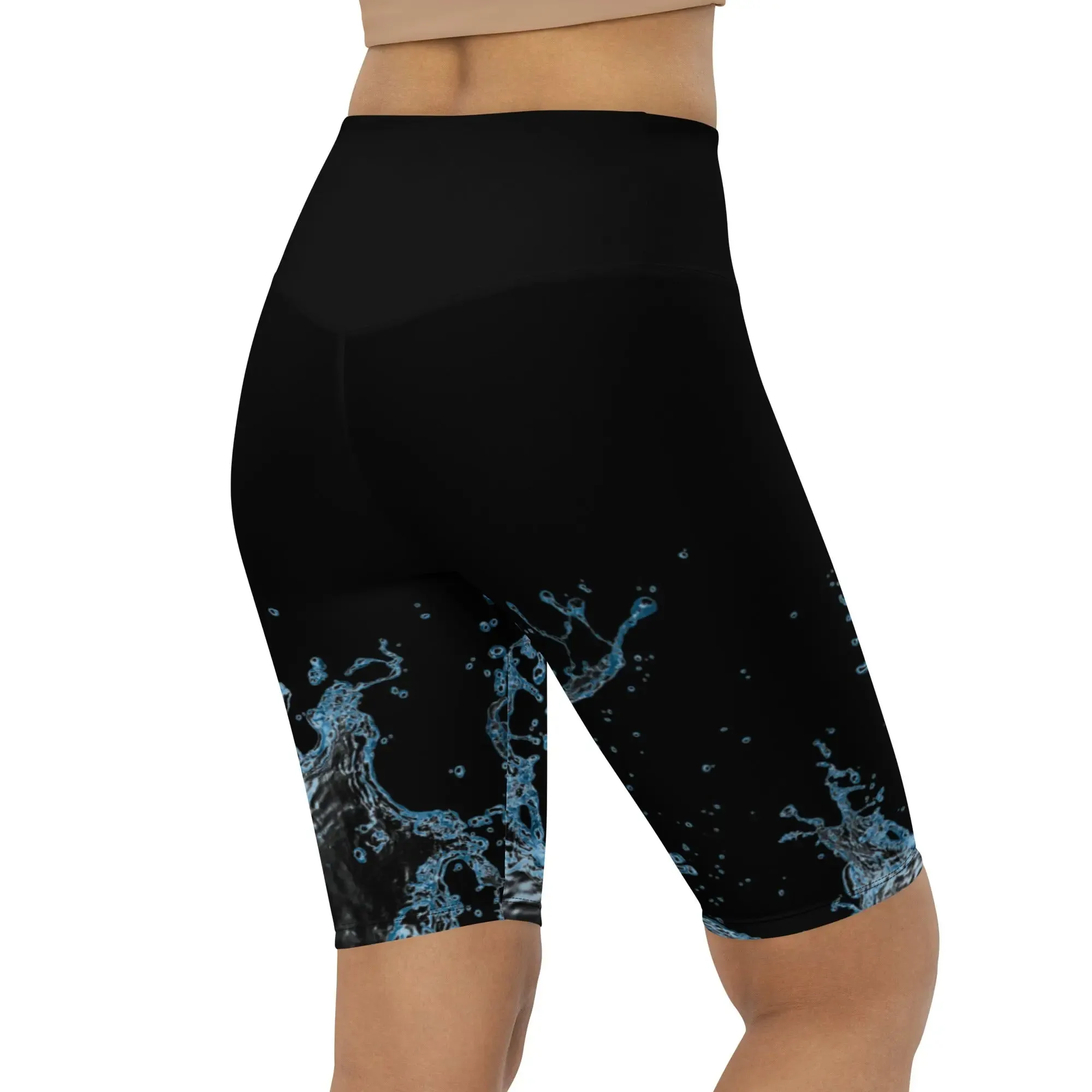 "Splash" Collection - Long Yoga Shorts