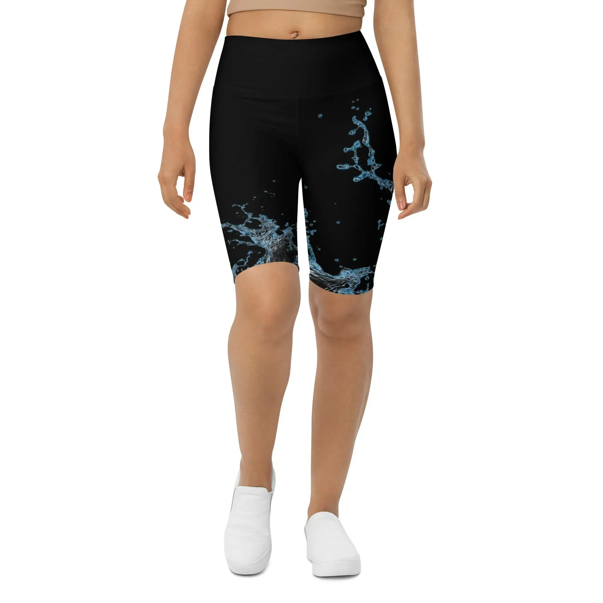 "Splash" Collection - Long Yoga Shorts