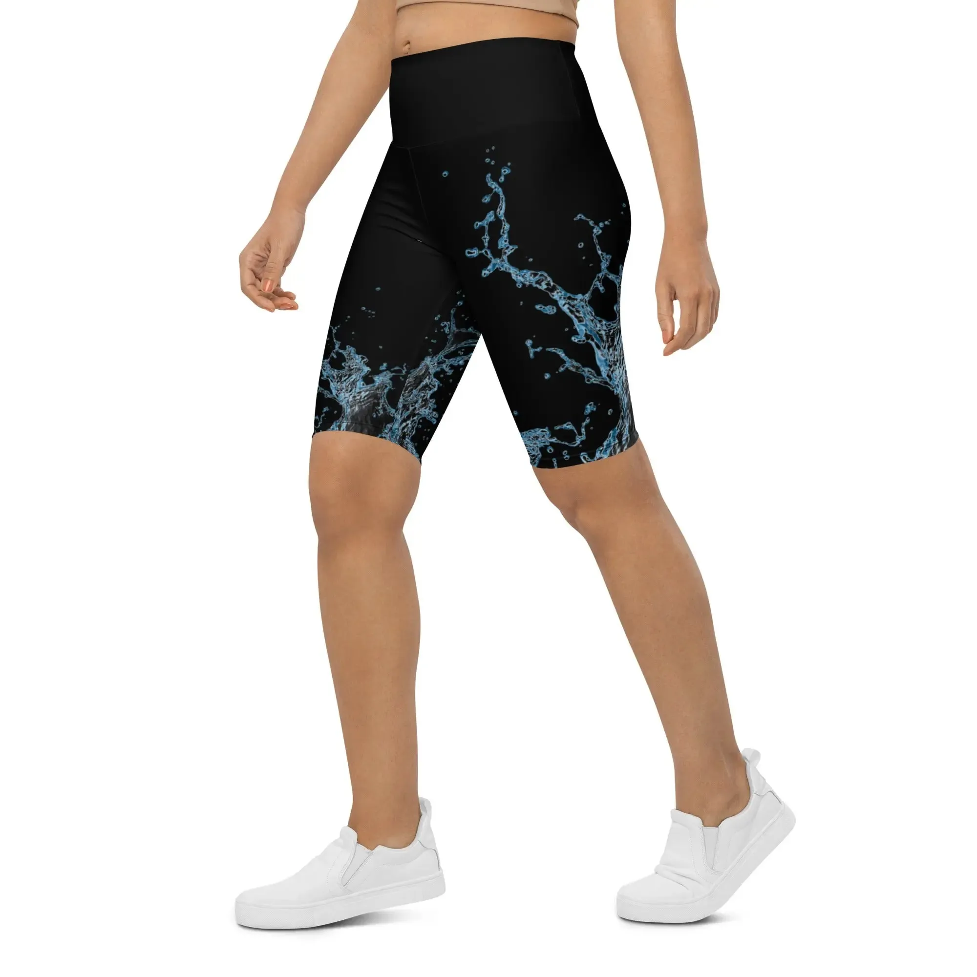 "Splash" Collection - Long Yoga Shorts