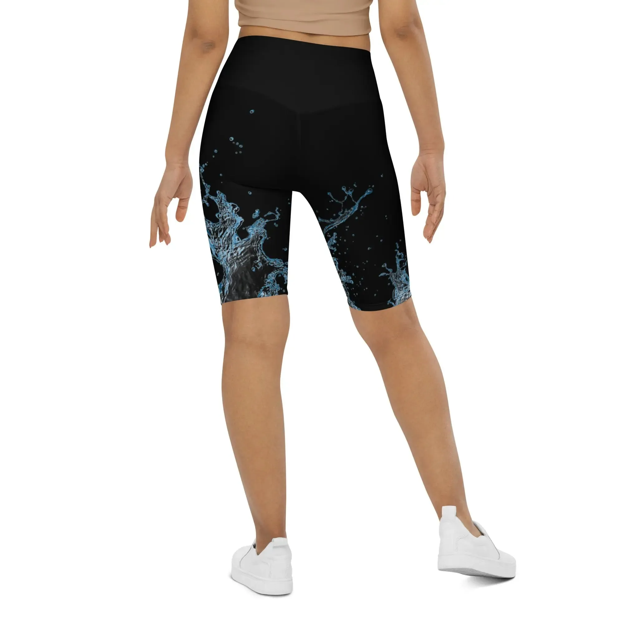 "Splash" Collection - Long Yoga Shorts