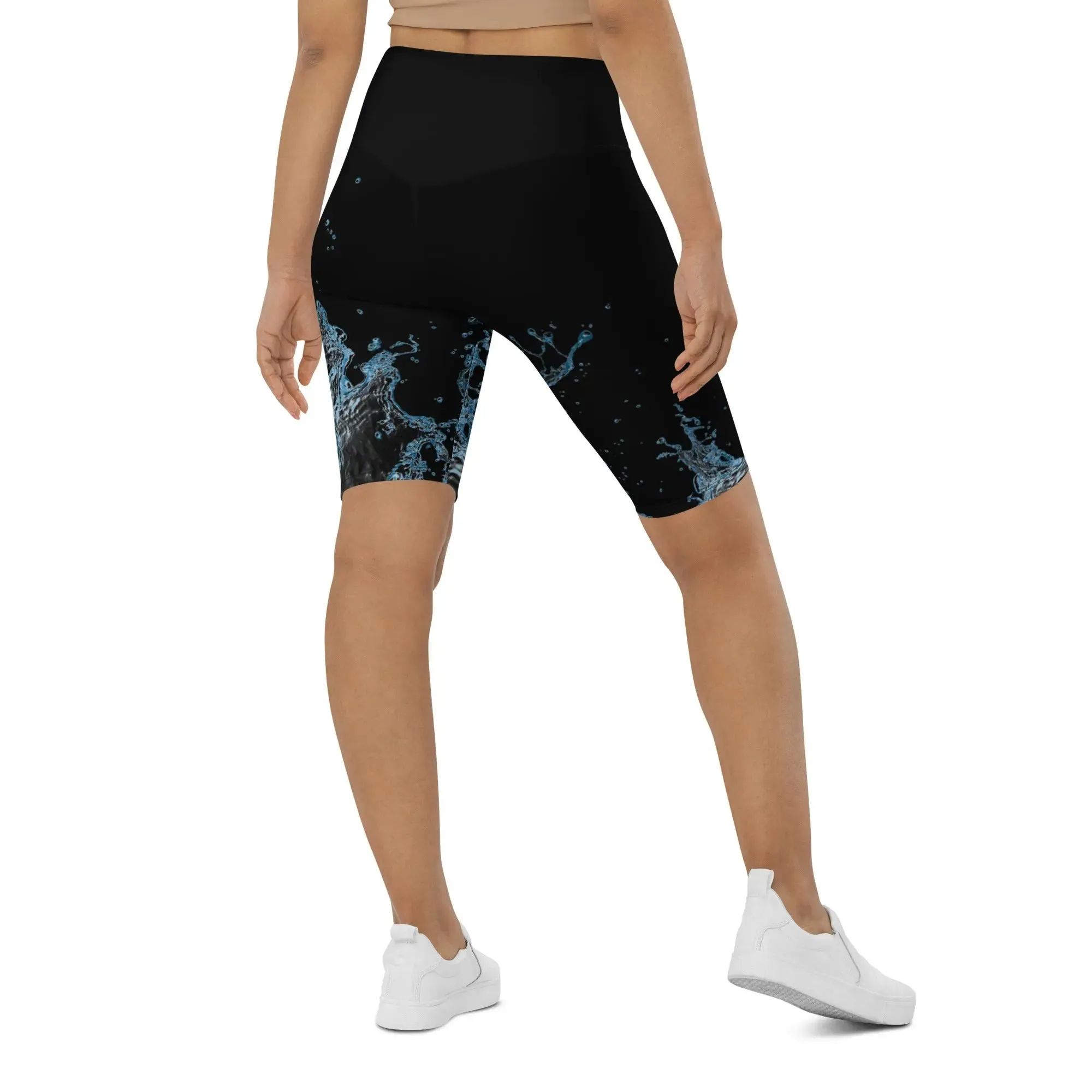 "Splash" Collection - Long Yoga Shorts