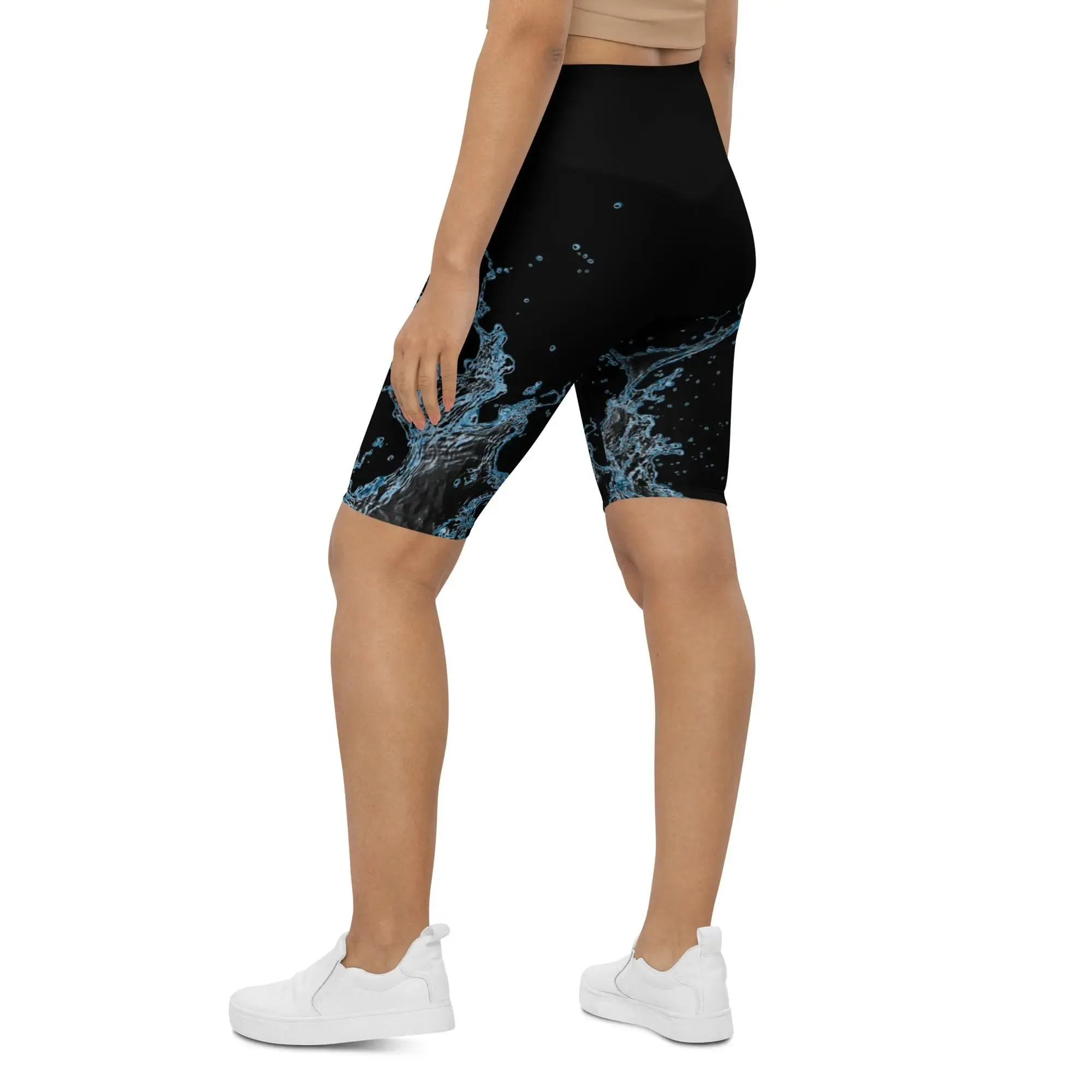 "Splash" Collection - Long Yoga Shorts