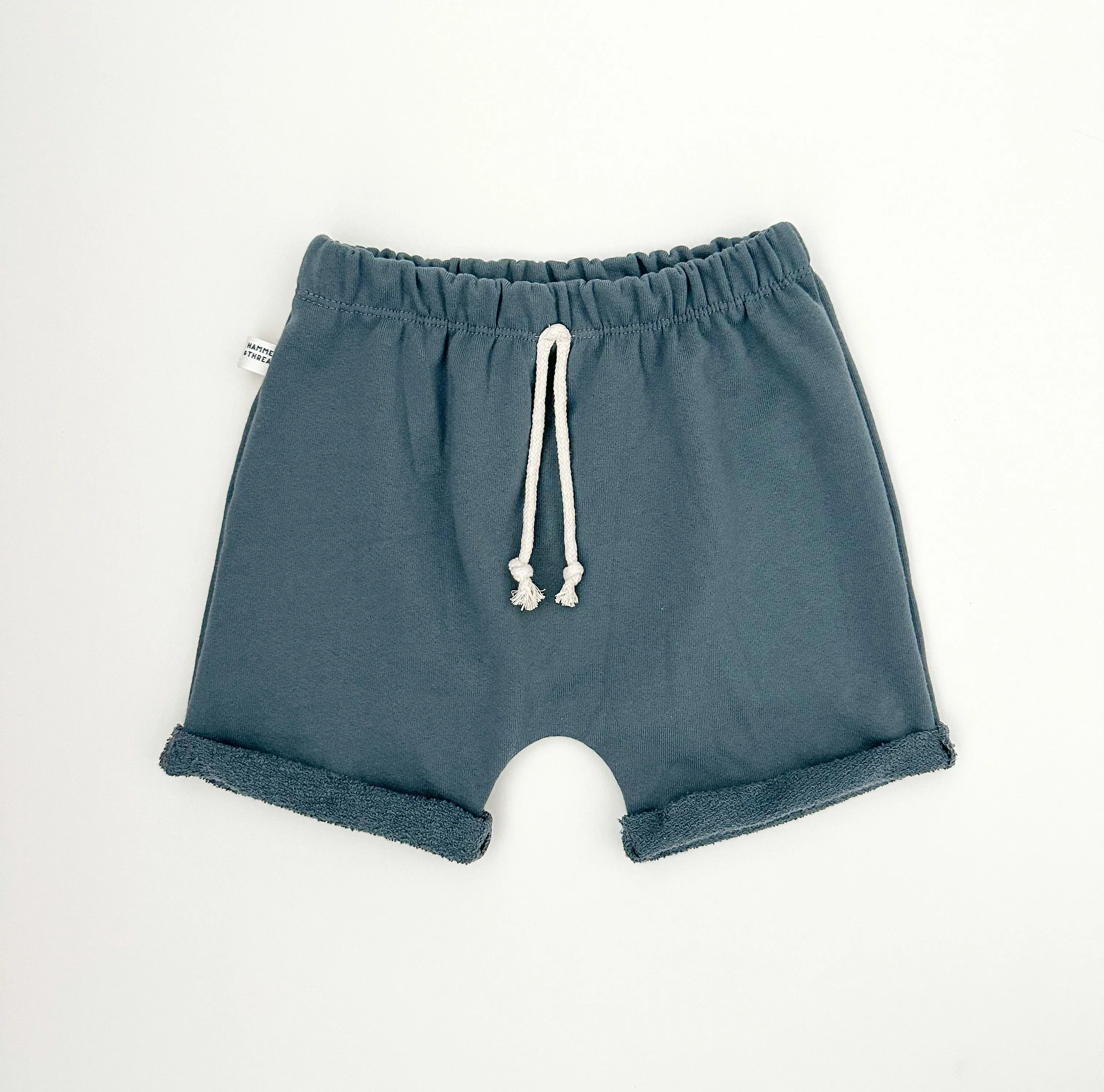 Rolled Hem Pocket Shorts : Rain