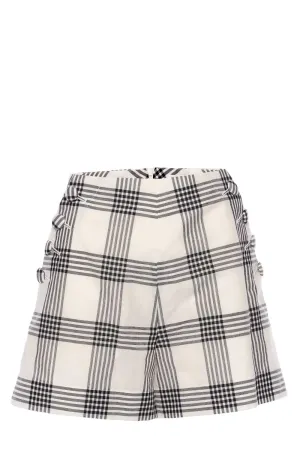 Sailor Black & White Cotton Linen Shorts