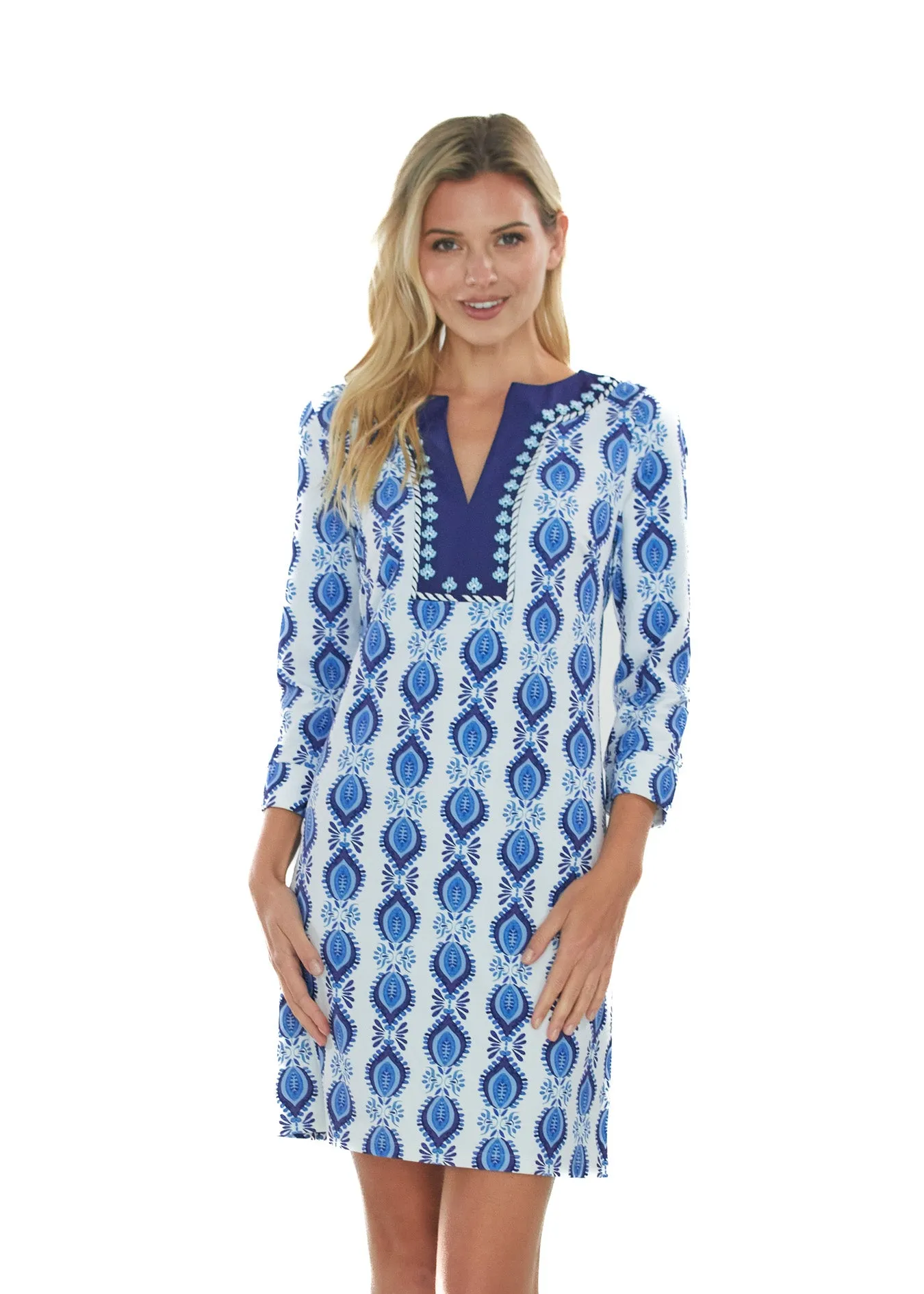 San Sebastian Embroidered Tunic Dress