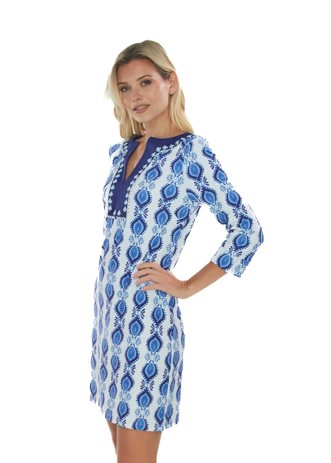 San Sebastian Embroidered Tunic Dress