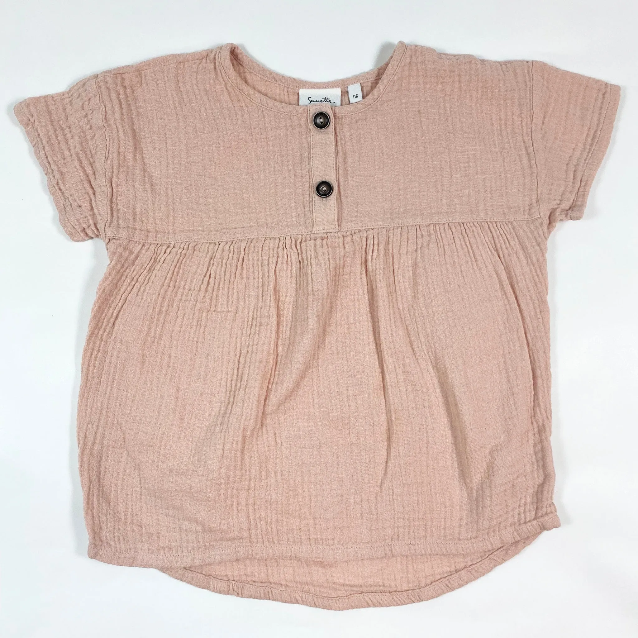 Sanetta soft pink muslin blouse 116