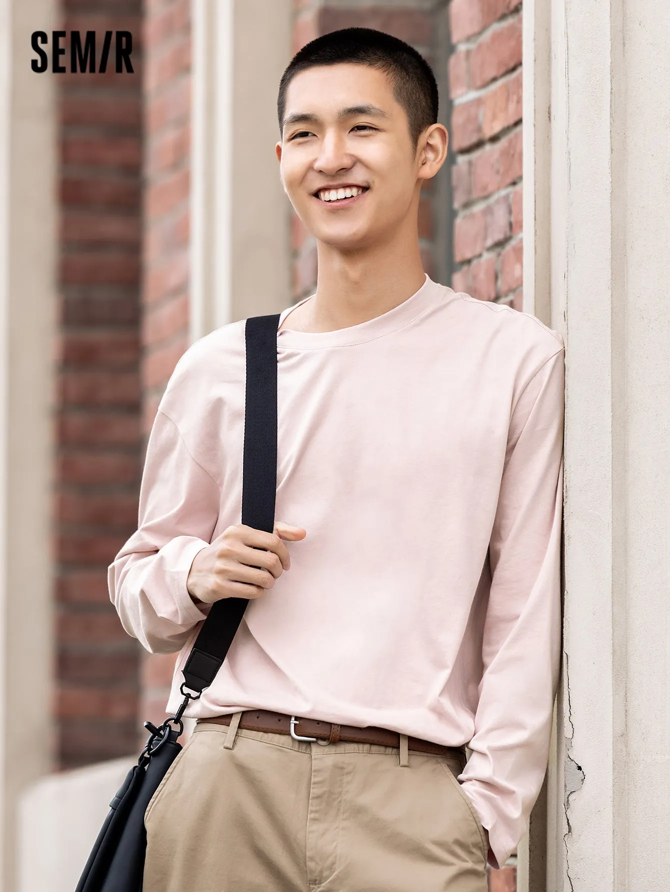 Semir Men Regular FitLong Sleeve T-Shirt