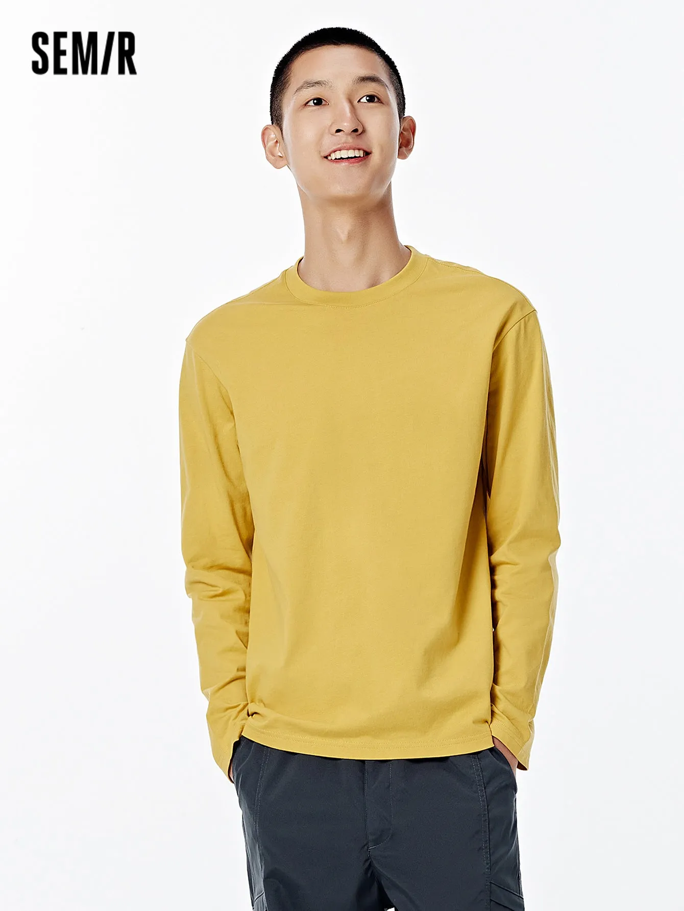 Semir Men Regular FitLong Sleeve T-Shirt