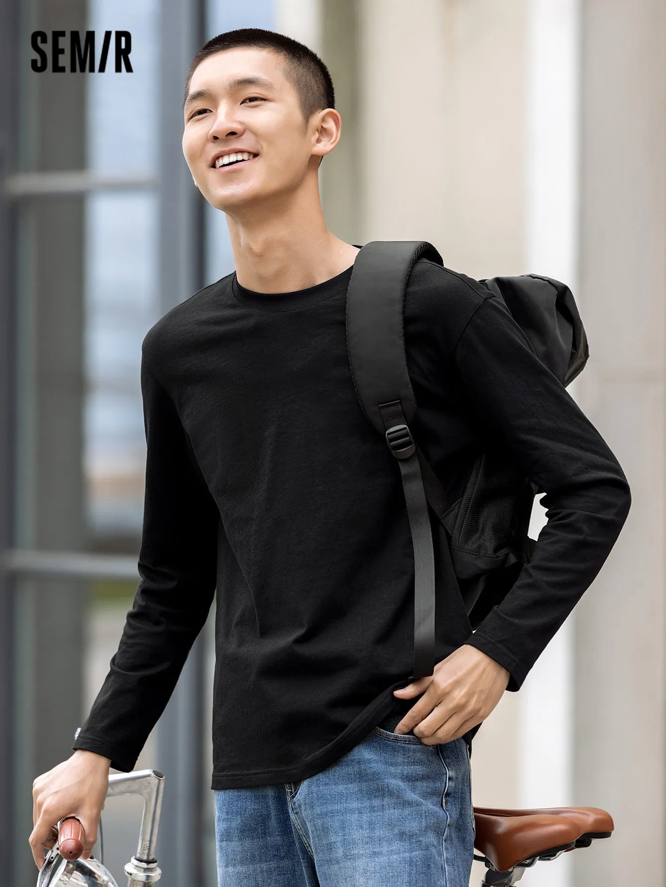 Semir Men Regular FitLong Sleeve T-Shirt