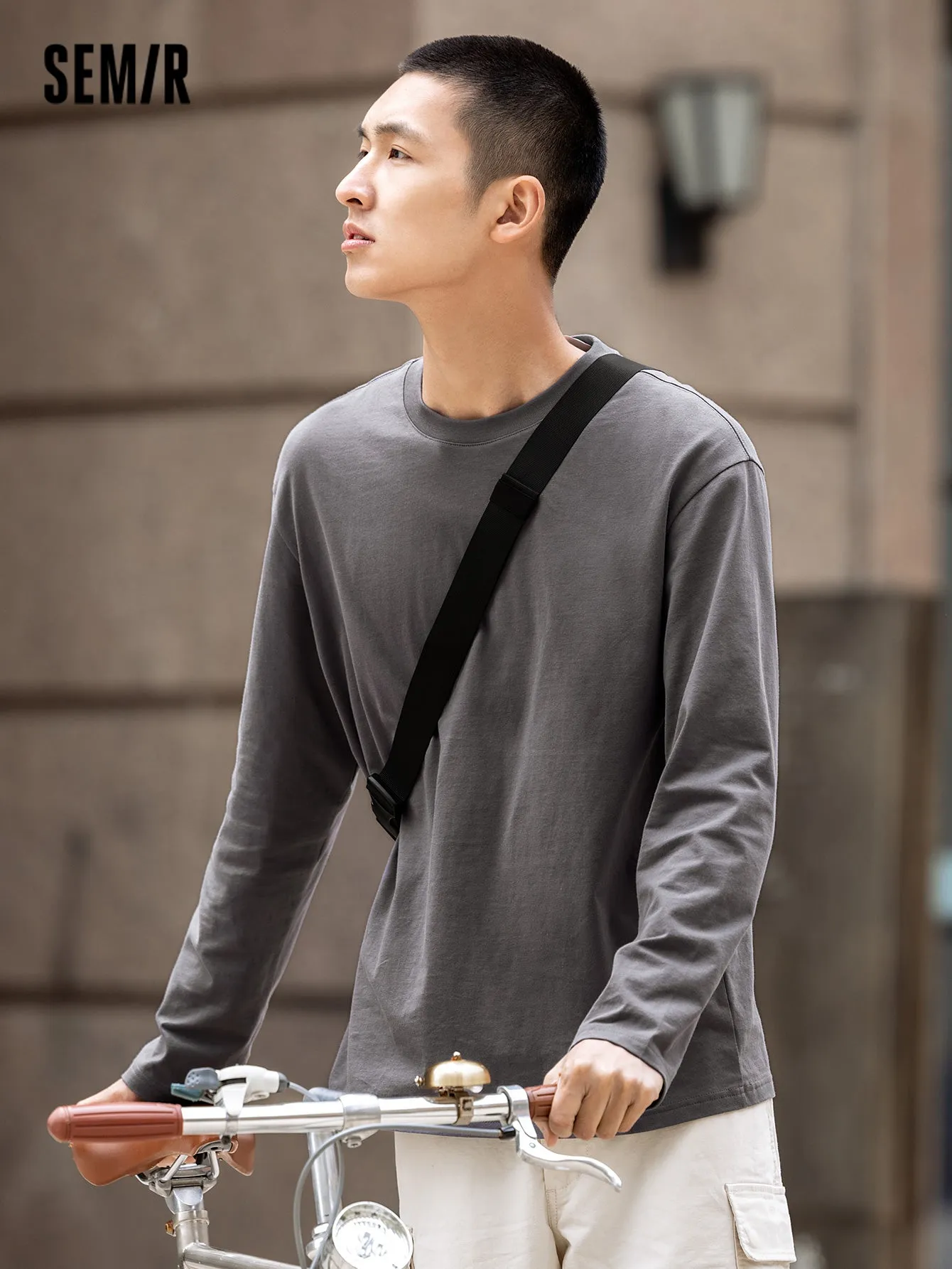 Semir Men Regular FitLong Sleeve T-Shirt