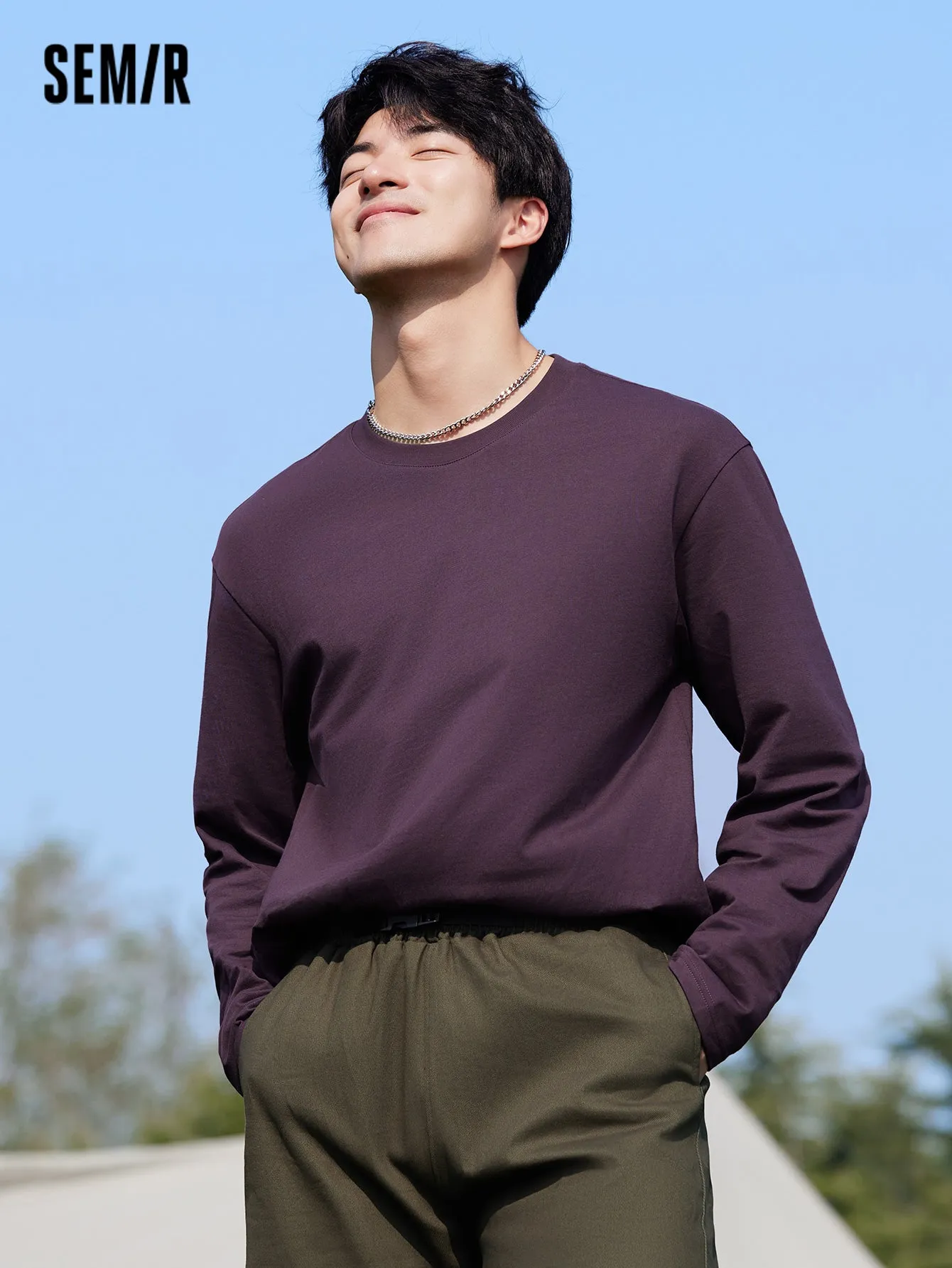 Semir Men Regular FitLong Sleeve T-Shirt