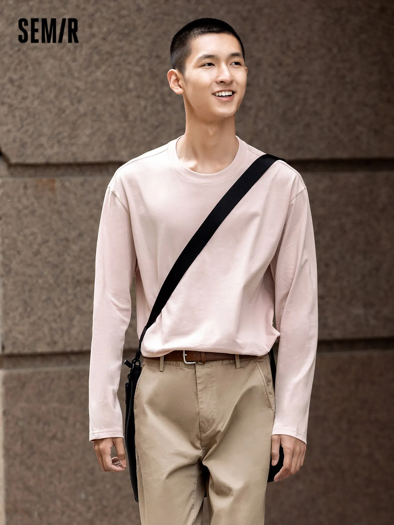 Semir Men Regular FitLong Sleeve T-Shirt