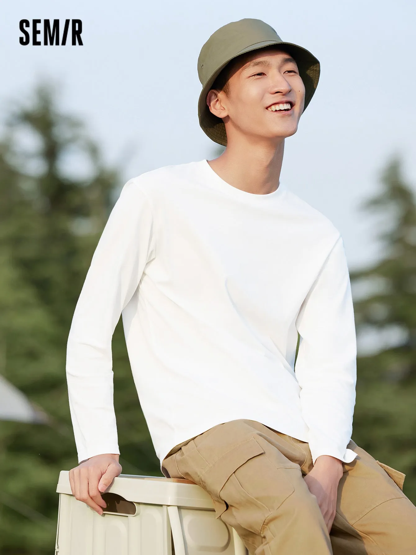 Semir Men Regular FitLong Sleeve T-Shirt