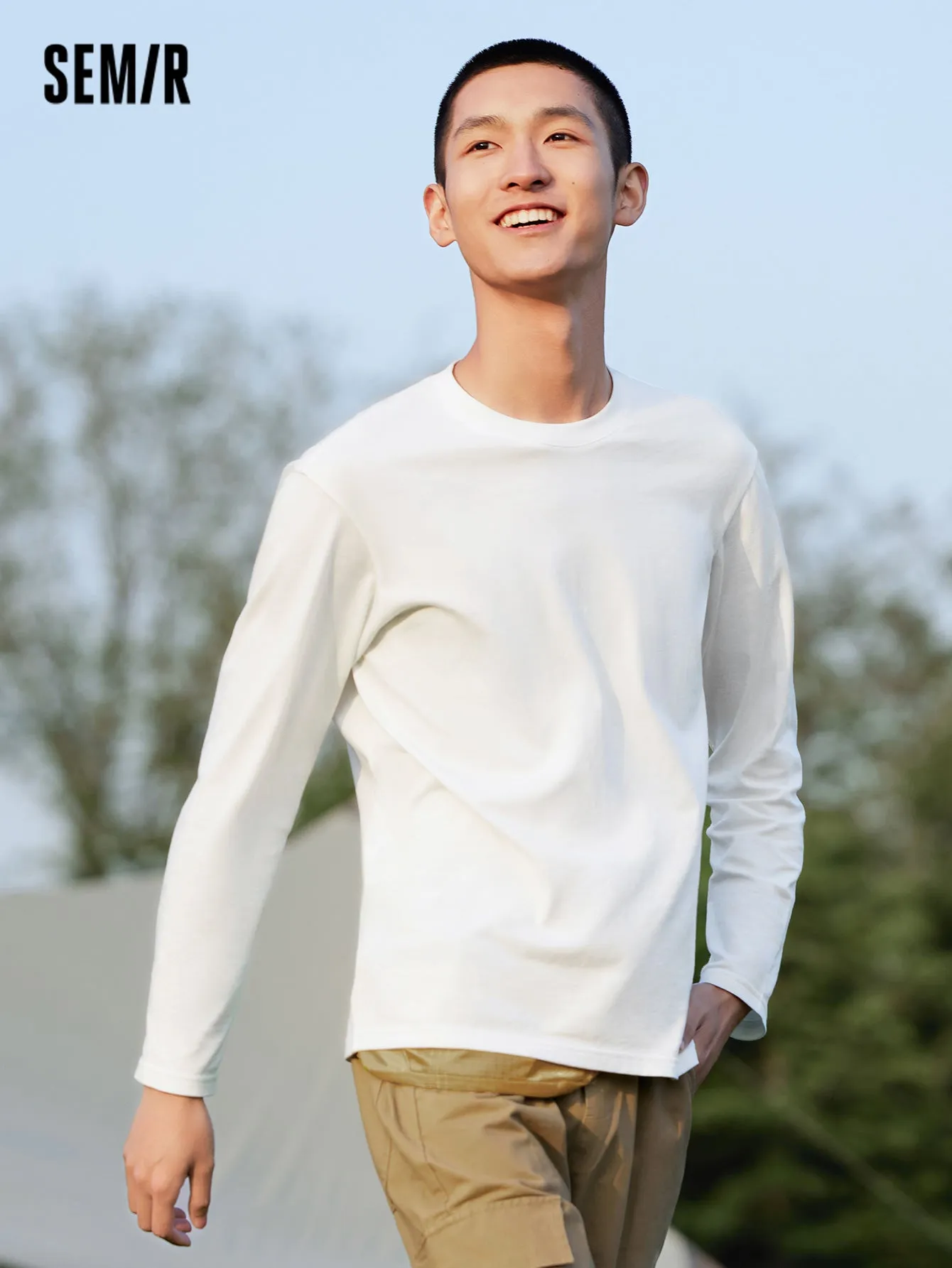 Semir Men Regular FitLong Sleeve T-Shirt