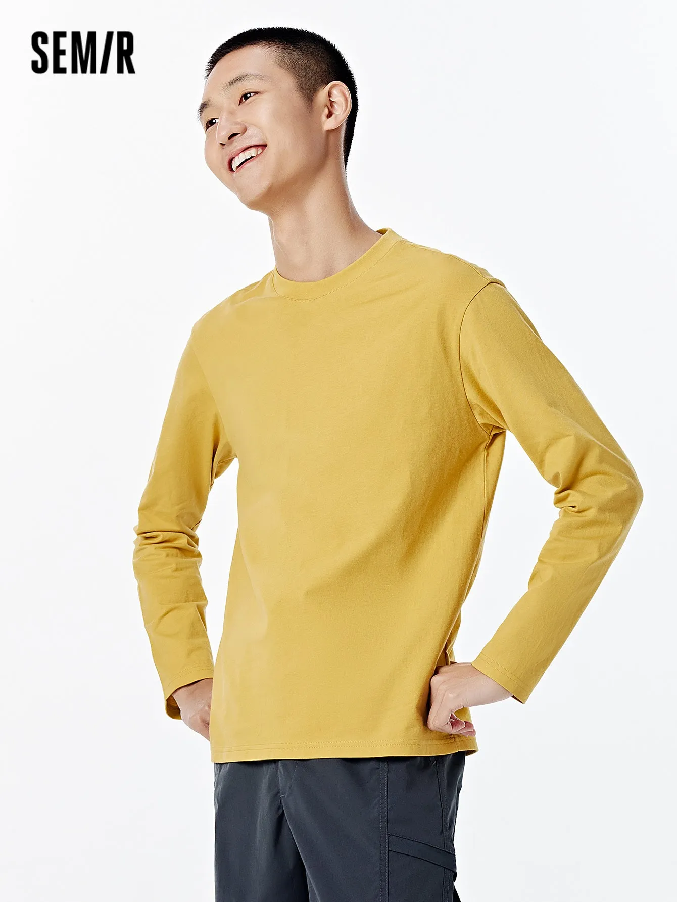 Semir Men Regular FitLong Sleeve T-Shirt