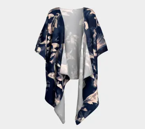 Sheer Kimono, Black Vintage Koi