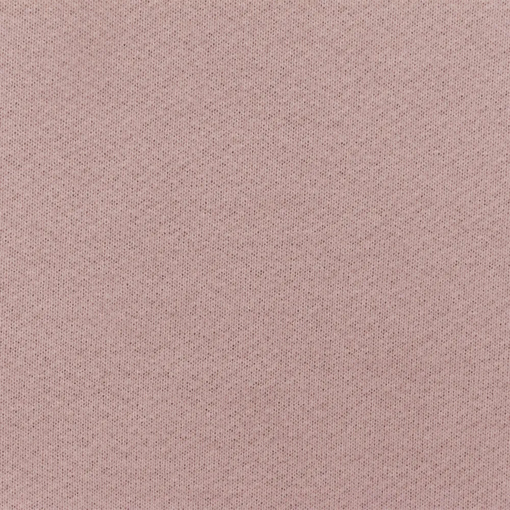 Shell Dusty Pink Solid Stretch French Terry Knit Fabric