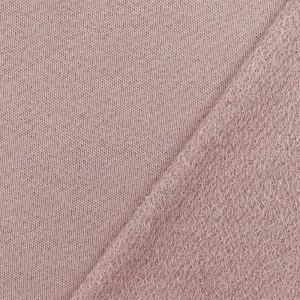 Shell Dusty Pink Solid Stretch French Terry Knit Fabric
