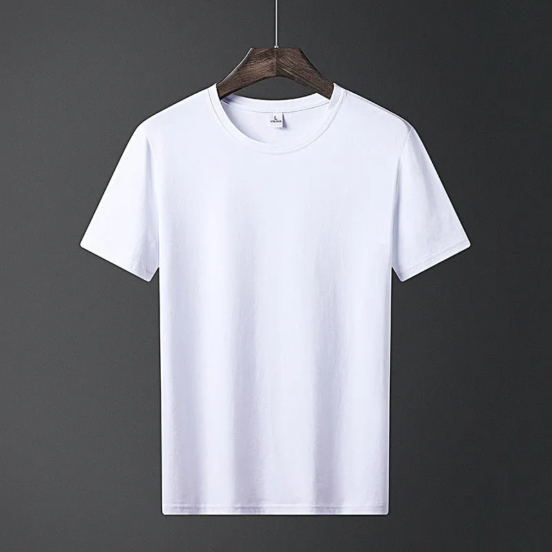 Short Sleeve T-Shirt Trendy Summer Half Sleeved Silk Tops Couple T-Shirt