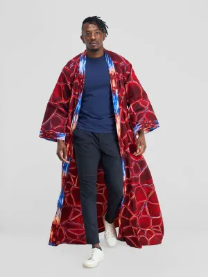 Simbaress Meremeta Long Kimono - Red