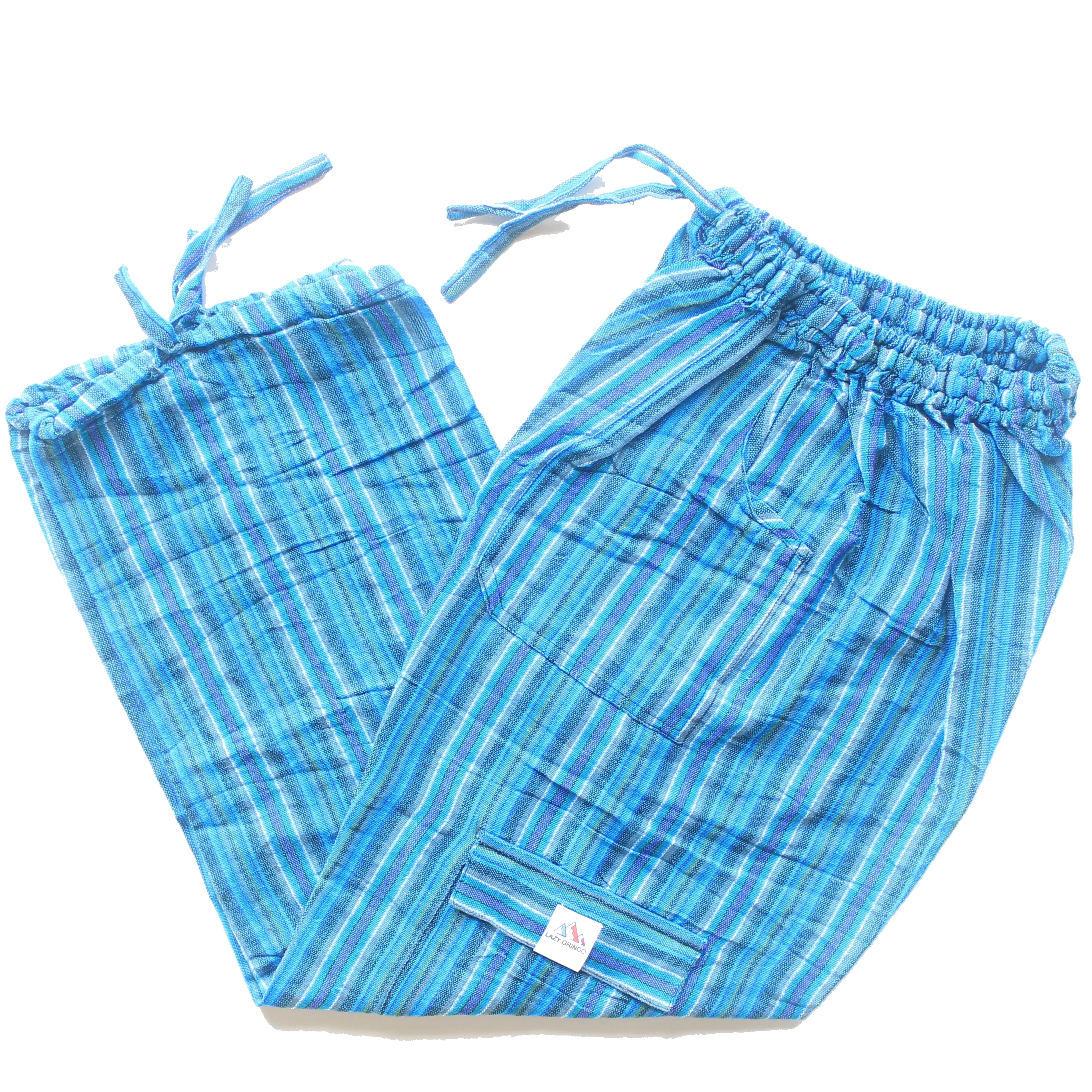 (Small) Light Blue with Purple and White Stripes 0183