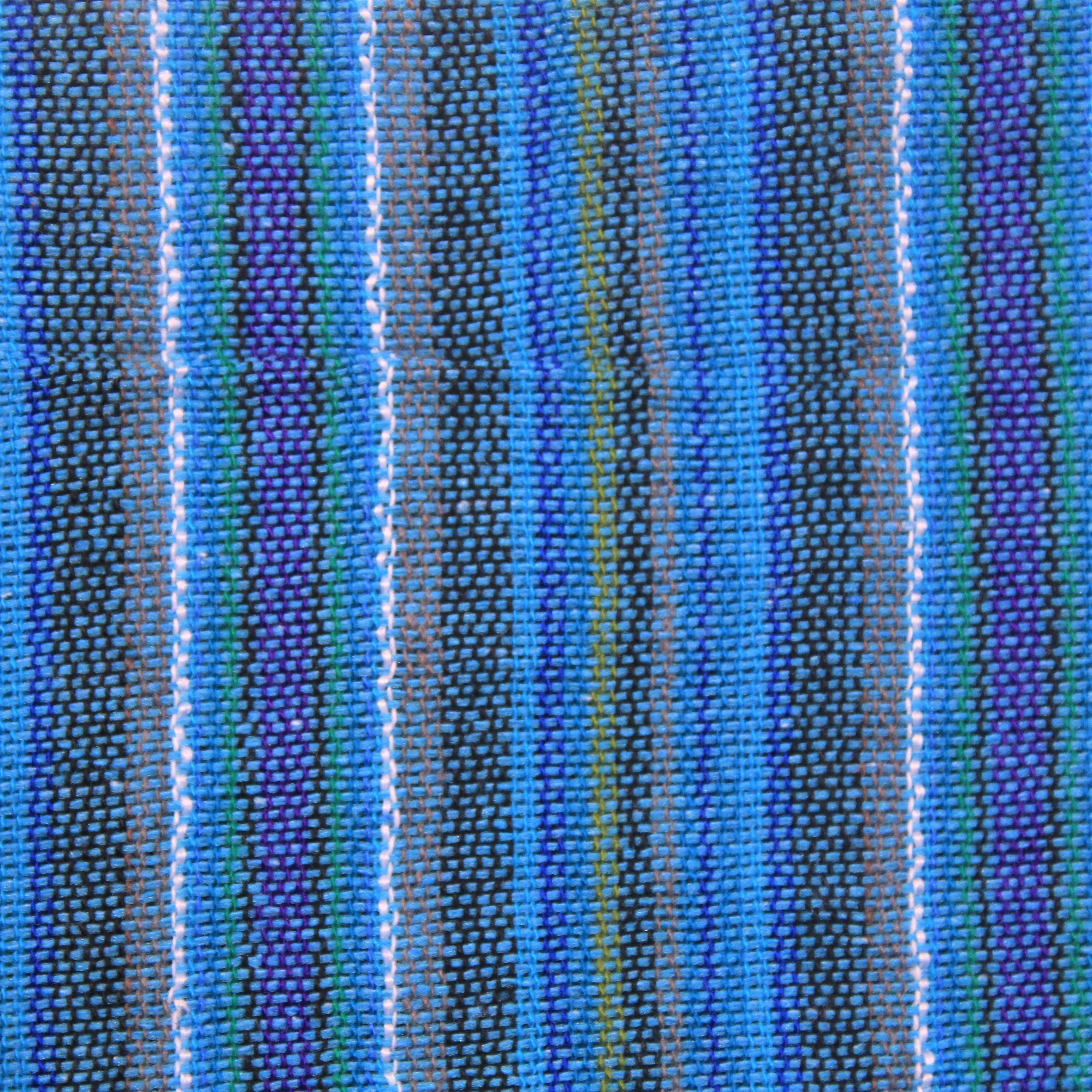 (Small) Light Blue with Purple and White Stripes 0183