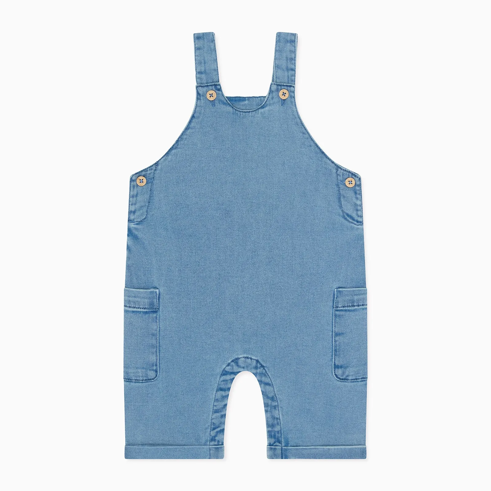 Soft Denim Overalls