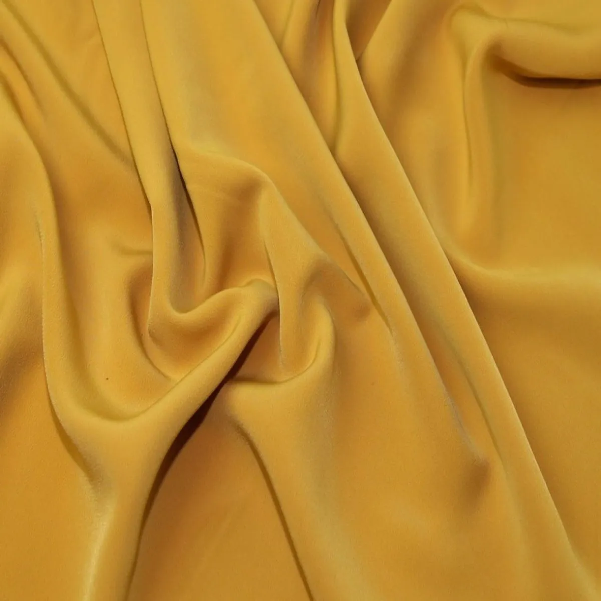 Soft Touch Polyester Crepe - Mustard