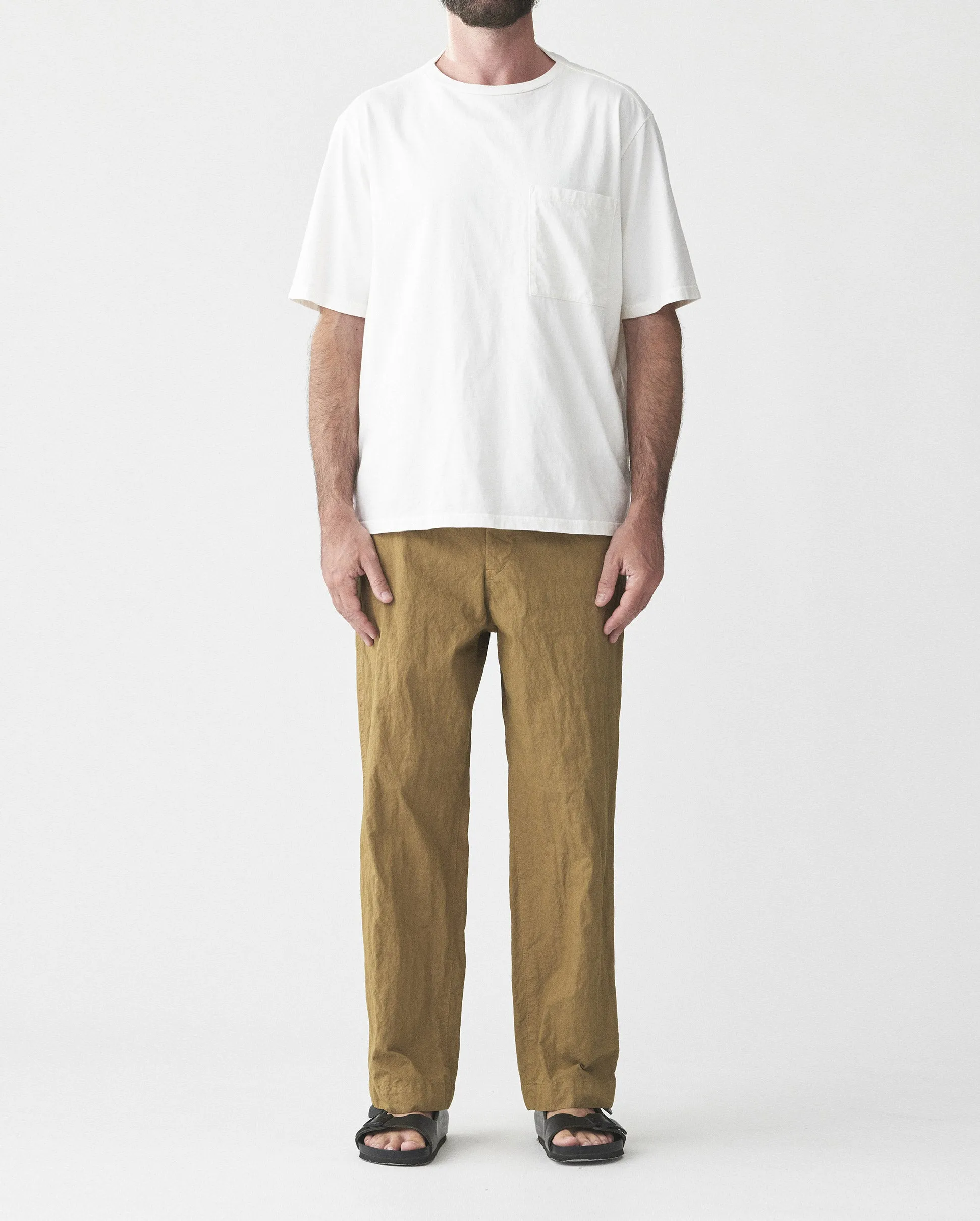 S/S CREW NECK T SHIRT / OFF WHITE